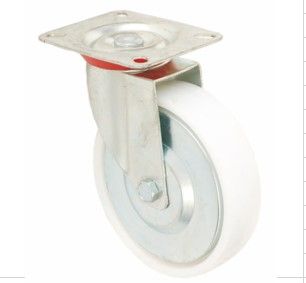 roulette pivot plaque blanc **rosace**