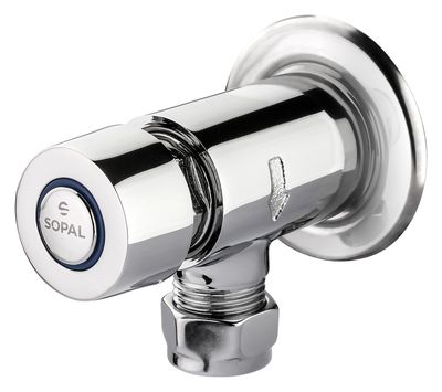 robinet de douche temporisé entrée encastré