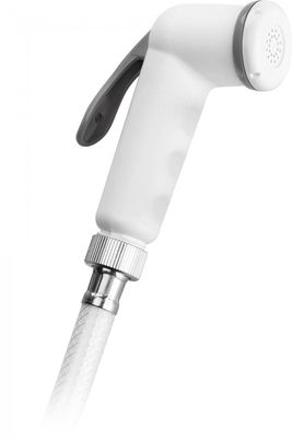 kit pour douchette de toilette blanche