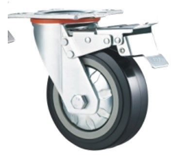 roul pivot plaq + frein polymide noir profes