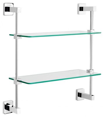 tablette double en verre ward