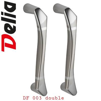 poignee porte double satine  ref:003