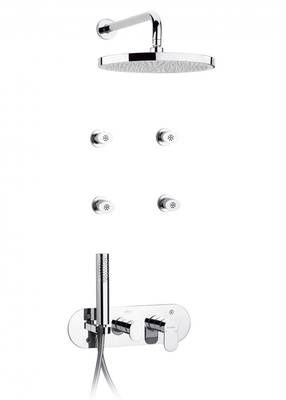 kit mitigeur de douche encastré avec inverseur hydromassage sfax