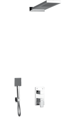 mitigeur de douche encastré avec pommeau de douche mural el jem