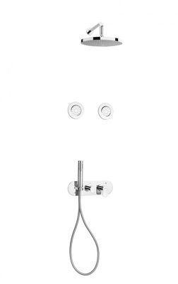 kit mitigeur de douche encastré hydromassage sfax avec 2 buses cylindriques