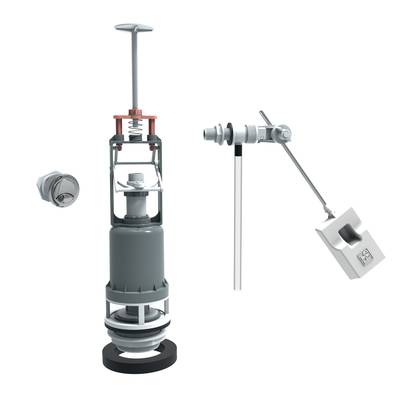 ensemble mecanisme bouton poussoir avec flotteur classique