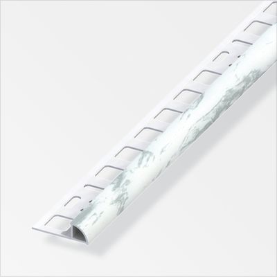 baguette profilé marbre/blanc