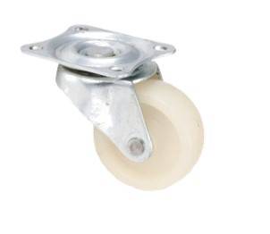 roulette pivot plaque blanc