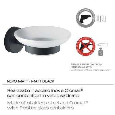 porte savon noir mat eros