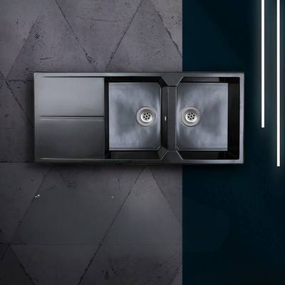 evier cuisine farah noir