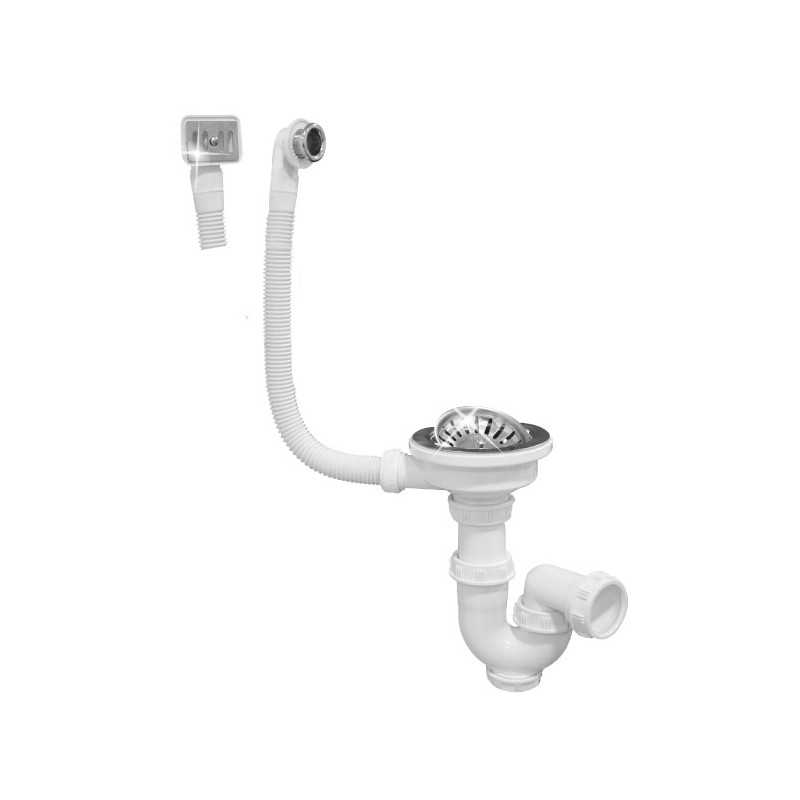 vidage evier inox/gres simple bac a panier ø90