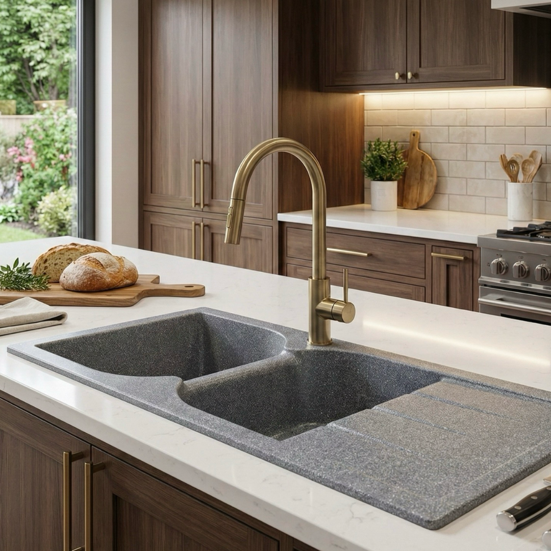 evier cuisine soltana gris