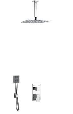 mitigeur de douche encastré avec rain shower plafonnier el jem