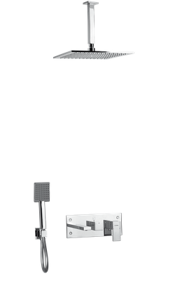 mitigeur de bain-douche encastré 3 sorties avec rain shower plafonnier el jem