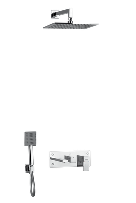 mitigeur de bain-douche encastré 3 sorties avec rain shower mural el jem
